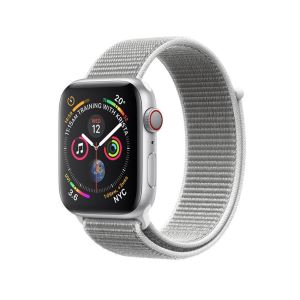 Apple Watch Series 4 GPS, 40mm Silver Aluminium Case with Seashell Sport Loop