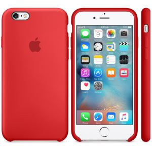 APPLE MKY32ZM/A 6/6S SİLİKON KILIF- KIRMIZI