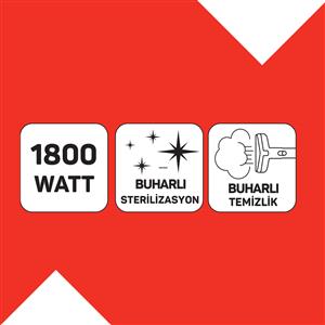 Arzum AR4351 Hydrosteam Buharlı Temizleyici ve Leke Çıkarıcı