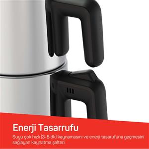 Arzum AR3158 Neosteel Çay Makinesi