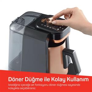 Arzum Okka Rich Pro Su Tanklı Türk Kahvesi Makinesi Bakır