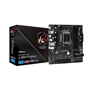 ASROCK B760M PG LIGHTNING Intel B760M Soket DDR5 7200MHz (OC) M.2 Anakart