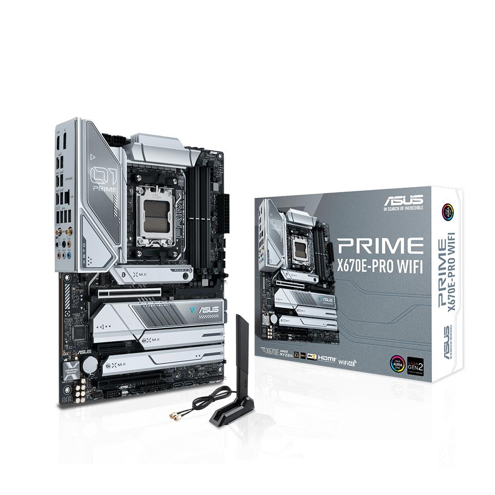 ASUS PRIME X670E-PRO WIFI AMD X670 Soket AM5 DDR5 6400MHz(OC) M.2