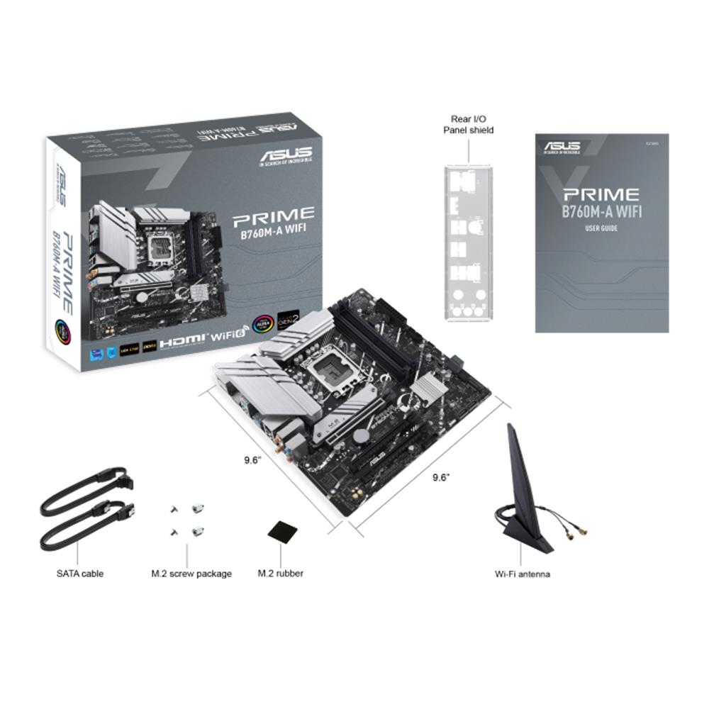 ASUS PRIME B760M-A WIFI DDR5 新品 ASUS PRIME B760M-A WIFI Soket 1700 DDR5 7200Mhz (OC) M.2 Anakart