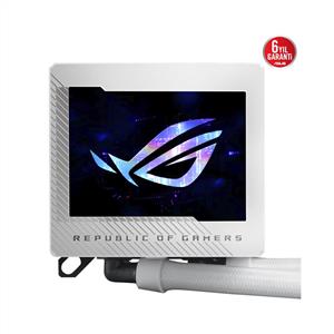 ASUS ROG RYUJIN III 240 ARGB OLED 2x120mm FAN 240mm BEYAZ SIVI SOĞUTUCU