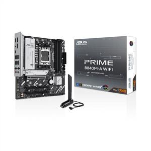 ASUS PRIME B840M-A WIFI AMD B840 Soket AM5 DDR5 7600MHz(OC) M.2 Anakart