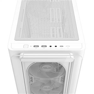 ASUS A23 PLUS TG ARGB BEYAZ 4x120mm FANLI USB 3.2 Micro ATX KASA