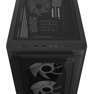 ASUS A23 PLUS TG ARGB SİYAH 4x120mm FANLI USB 3.2 Micro ATX KASA