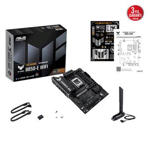 ASUS TUF GAMING B850-E WIFI AMD B850 Soket AM5 DDR5 8000MHz(OC) M.2 Anakart