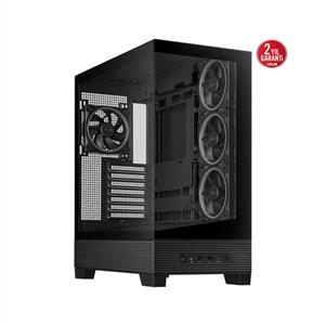 ASUS A31 PLUS TG 4x120mm ARGB FANLI midT ATX SİYAH KASA