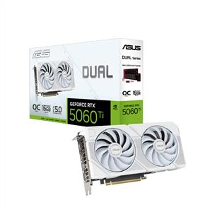 ASUS DUAL GeForce RTX 5060 TI OC WHITE 16GB GDDR7 128Bit DLSS 4 Ekran Kartı