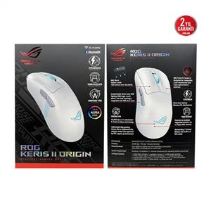 ASUS ROG KERIS II ORIGIN 42000 DPI GAMING MOUSE-BEYAZ