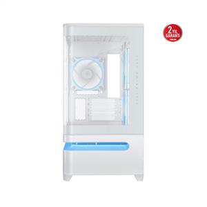 ASUS PRIME AP202 TG 3x120mm ARGB FANLI Micro ATX BEYAZ KASA