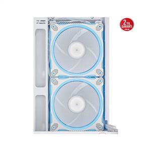 ASUS PRIME AP202 TG 3x120mm ARGB FANLI Micro ATX BEYAZ KASA