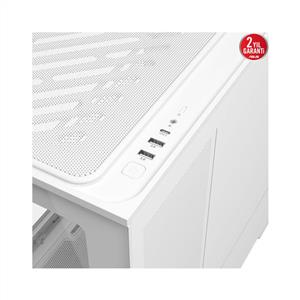 ASUS PRIME AP202 TG 3x120mm ARGB FANLI Micro ATX BEYAZ KASA