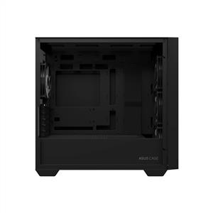 ASUS A21 PLUS TG BLACK 4x120mm ARGB FANLI mATX KASA