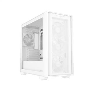 ASUS A21 PLUS TG WHITE 4x120mm ARGB FANLI mATX KASA