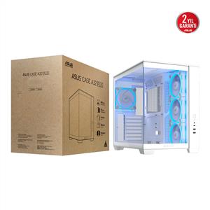 ASUS A32 PLUS TG ARGB BEYAZ 4x120mm ARGB FANLI ATX KASA