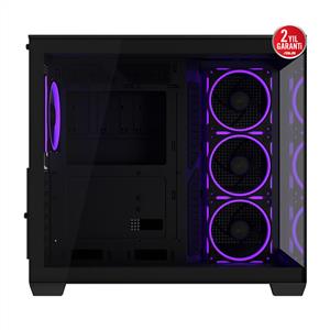 ASUS A32 PLUS TG ARGB SİYAH 4x120mm ARGB FANLI ATX KASA