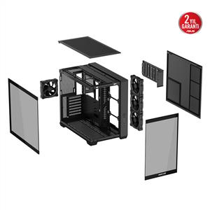 ASUS A32 PLUS TG ARGB SİYAH 4x120mm ARGB FANLI ATX KASA