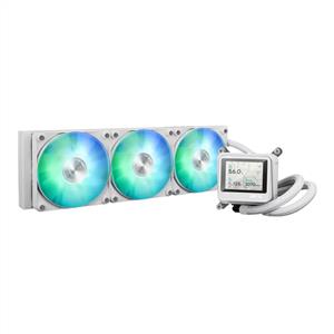 ASUS MAX GAMING LC 360 ARGB LCD WHT 3x120mm 360mm BEYAZ SIVI SOĞUTUCU