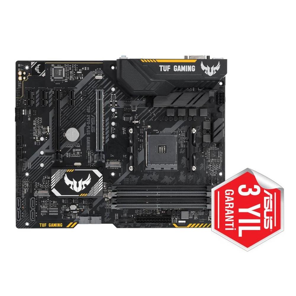 ASUS TUF X470-PLUS GAMING AMD X470 AM4 Ryzen DDR4 3466MHz(OC) M.2