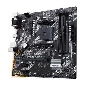 ASUS PRIME A520M-A A520 Soket AM4 AMD Ryzen DDR4 4800MHz (O.C.) M.2 Anakart