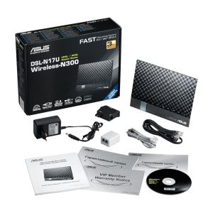 ASUS DSL-N17U 300MBPS VDSL2 DESTEKLİ KABLOSUZ-N 4 PORT GIGABIT ADSL2+ MODEM