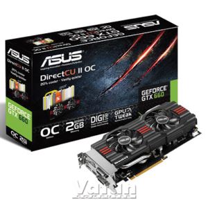 Asus GTX660 DirectCU II O.C. GDDR5 2GB 192Bit Nvidia GeForce DX11.1 Ekran Kartı