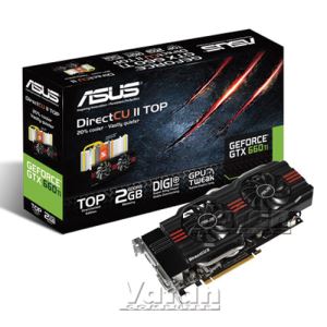 Asus GTX660 Ti DCU II TOP GDDR5 2GB 192Bit Nvidia GeForce DX11.1 Ekran Kartı