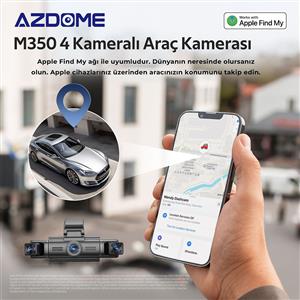 Azdome M350 4 Kameralı Araç İçi Kamera