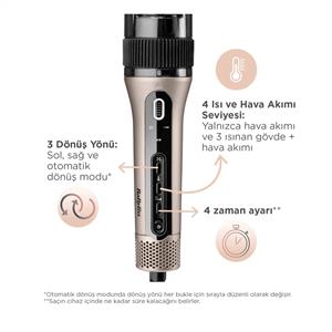 Babyliss C6688E Style Secret Air Otomatik Dönen Saç Şekillendirici Maşa