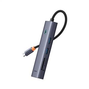 BASEUS Flite Series 7-Port HUB (Type-C to HDMI4K@60Hz*1+USB3.0*2) - Uzay Grisi