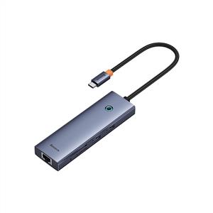 BASEUS Flite Series 7-Port HUB (Type-C to HDMI4K@60Hz*1+USB3.0*2) - Uzay Grisi