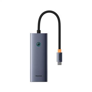 BASEUS Flite Series 5-Port HUB (Type-C to HDMI4K@30Hz*1+USB 3.0*4) - Uzay Grisi