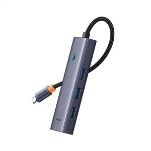 BASEUS Flite Series 5-Port HUB (Type-C to HDMI4K@30Hz*1+USB 3.0*4) - Uzay Grisi