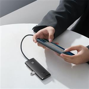 BASEUS Lite Series 4-Port Type-C HUB (Type-C to USB 3.0*4) - Siyah