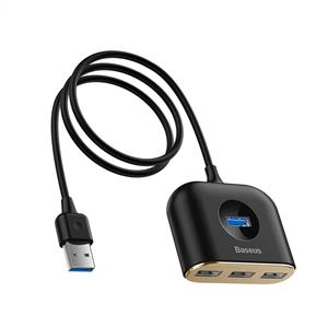 Baseus Square Round 4in1 Hub ( 1xUSB 3.0 + 3xUSB 2.0 ) - Siyah