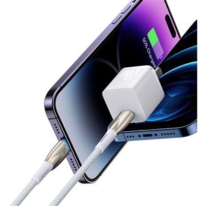 Baseus Glimmer 20W Type-C to Lightning Kablo 1m - Beyaz