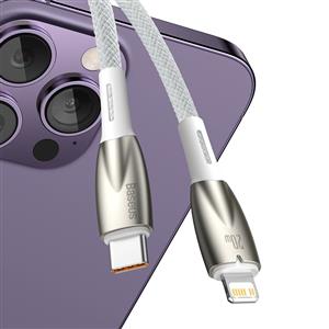 Baseus Glimmer 20W Type-C to Lightning Kablo 1m - Beyaz