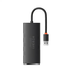 Baseus Lite 4 in 1 Multifonksiyonal USB-A Hub Dock Station 25cm - Siyah
