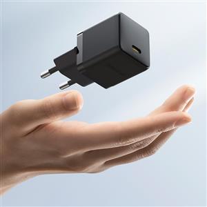 BASEUS Gan3 Fast Charger PD 30W Hızlı Şarj Adaptörü - Siyah