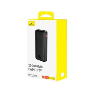 BASEUS Airpow Hızlı Şarj Powerbank 20.000 mAh ( 20W - 2 Port ) - Siyah