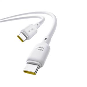 BASEUS Type-C to Type-C 100w Hızlı Şarj Kablosu 1m - Beyaz