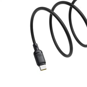 BASEUS Silky Series USB to Type-C 100W  Hızlı Şarj Kablosu 1m - Siyah