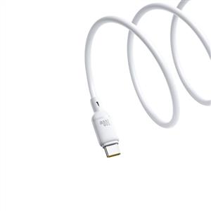 BASEUS Silky Series USB to Type-C 100W Hızlı Şarj Kablosu 1m - Beyaz
