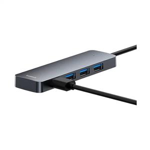 Baseus UltraJoy Seri 4-Port HUB - Uzay Grisi