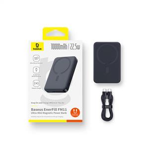 Baseus EnerFill FM11 Mini 22.5W 10.000 mAh Powerbank - Siyah