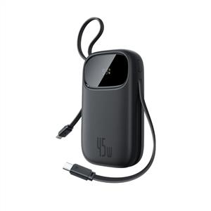 Baseus Enerfill FC31 20.000 mAh Hızlı Şarj 45W Dijital Ekranlı Powerbank - Siyah