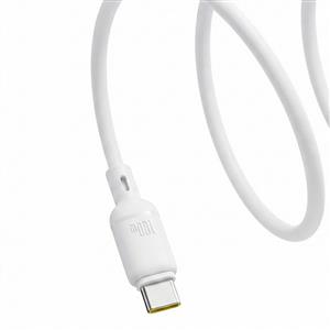 Baseus Silky 3A 2M A-C Hızlı Data Şarj Kablosu - Beyaz